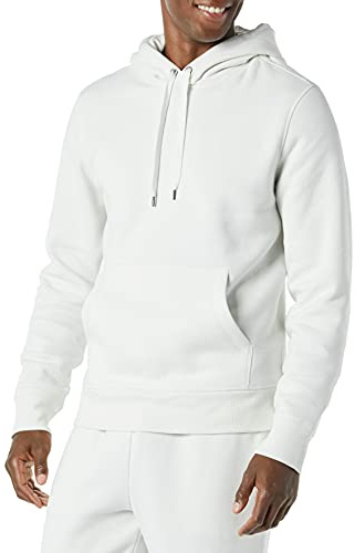 Amazon Essentials Felpa con Cappuccio (Disponibile nelle Taglie Forti) Uomo, Bianco, XL