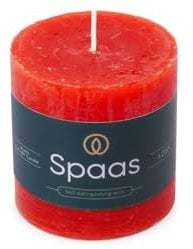 Spaas Rustikale Stumpenkerze 70/70 mm 25St. - rot