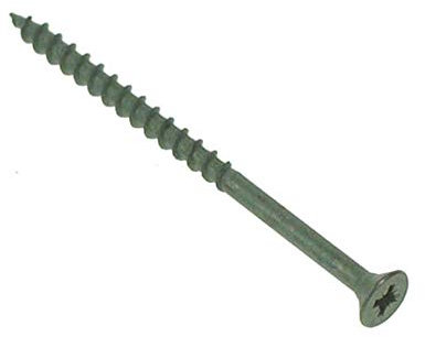 4.0 X 65mm Green Organic Coated Decking Screws Countersunk (Box of 350)