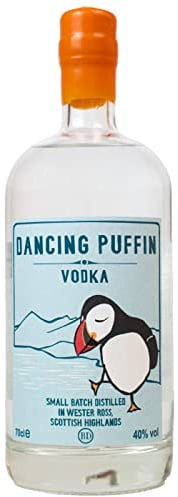 Dancing Puffin Vodka aus Schottland - Fünfmal destilliert - Gold Small Producer Award - 0,7L Flasche - 40% Vol.