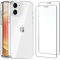 NEW'C Hülle für iPhone 12 Mini Ultra Transparent Silikon Weiches TPU Gel und 2 × Panzer Schutz Glas für iPhone 12 Mini