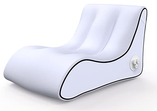 Automatische Aufblasbare Liege Mit Einem Schlüssel, Aufblasbares Liege-Luftsofa, Schnelles Aufblasen Der 50er Jahre, 250 Kg Bärengewicht, Verschleißfestes Material (Color : White, Size : 125 * 75CN)