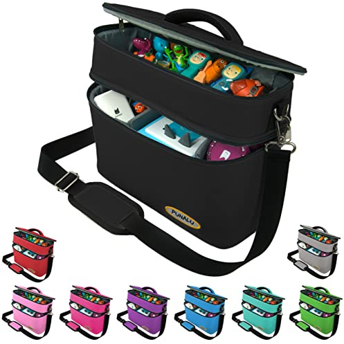 PUNALU große Tasche für Toniebox, viel Platz für Tonie Hörfiguren, Toniebox Tasche (grün)