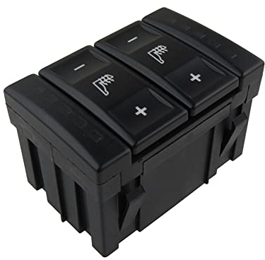 Auto Schalter Fenterheber Elektrische Sitzheizung Schalter Beheizte Sitztaste 6M2T-19K314-AC BS7T-19K314-AB Für Ford Für Mondeo MK3 MK4 S-Max (Farbe : Schwarz)