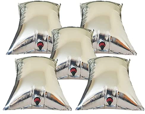 10L Wasserbeutel Notfall, 20L Wassersack,Faltbare Kanister Wasser Notfallvorsorge Beutel für Camping im Freien verwendet Werden, Die Wasserspeicherung Zu Hause, Wandern, Reisen (10L X 5PC)