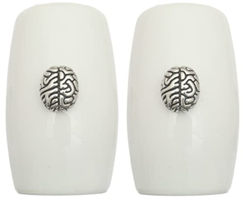 Brain China Salt and Pepper Shakers Cruet Set Modern White CSP 537