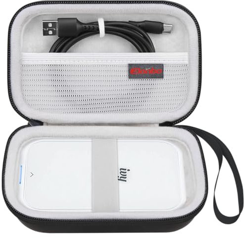 Elonbo Carrying Case for Canon Zoemini/Zoemini 2 / Ivy 2 Instant Mini Photo Printer, Mesh Bag fits Photo Paper and Cable, Black