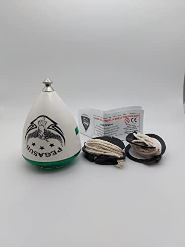 TROMPOS SPACE Gerardo Montero y Javi De María Pegasus Tapa Verde + Cuerda Regalo, Color Blanco, Mediano (PVCUER)