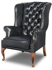 Chesterfield Sessel Cathedral | 2 bis 4 Wochen Lieferzeit (Shiny Schwarz)