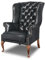 Chesterfield Sessel Cathedral | 2 bis 4 Wochen Lieferzeit (Shiny Schwarz)