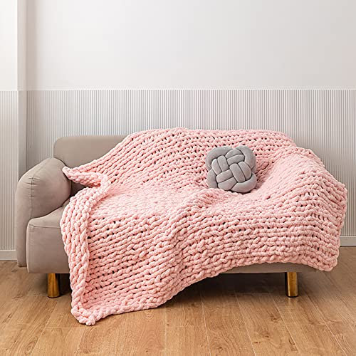 YWBXSHKD Couverture TricotéE à La Main 60x60cm, Couverture en Grosse Maille, Couverture en Tricot éPaisse Grand Plaid Tricot Grosse Maille DéCorations De Canapé-Lit