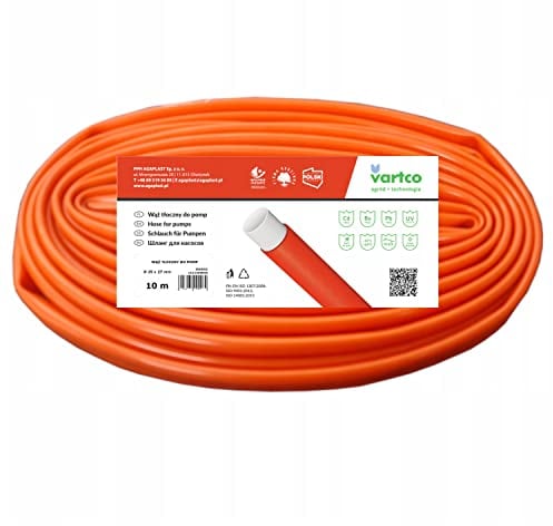 Vartco 2-lagiger Entwässerungsschlauch Schlauch für Tauchpumpen UV-beständig Förderschlauch Flexischlauch (1 1/4 32mm 10m)