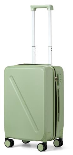 MILADA Gepäck Hartschalenkoffer, Grün (Bamboo Green), Carry on 20 Inch, Reisen