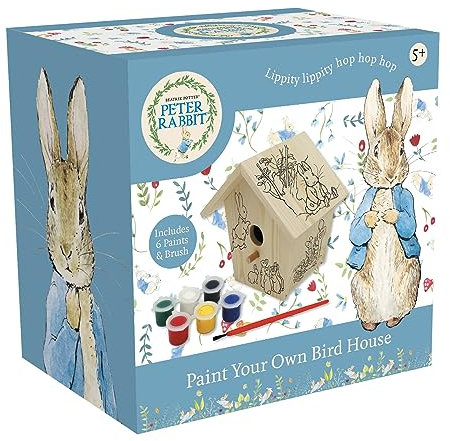 Robert Frederick Paint Your Own Bird House Peter Rabbit Design - Children's Craft Kit with Paints