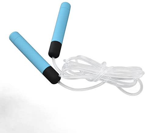 Tnfeeon Corda Per Saltare Luminosa, LED Luminoso 2,8 Metri Robusta Corda Per Saltare Incandescente Durevole Per Il Tempo Libero Per Il Fitness (Blu)