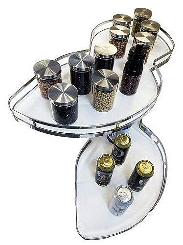 O·Lankeji Ecke ausziehen Küchenlagerungen Küchenschrank Ecke, Schrank Ausziehen Aufbewahrung, Küchenecke Karussell ausziehen Küchenlager (Size : Right Open)