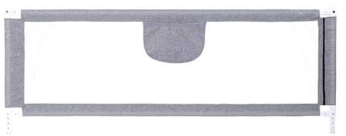 Homewell Barrera de cama de 180 cm, barrera de protección de cama para niños a partir de 0 – 10 años, altura regulable, protección anticaídas, borde de acero al carbono, borde de cuna, cama con somier