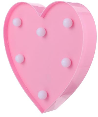 DOITOOL Kreative Led Lampe Herzform Nachtlicht Usb Wiederaufladbar Wohnraumdekoration Party Hochzeitsdeko