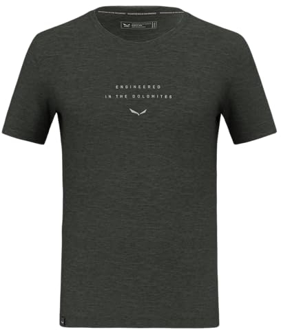 Salewa Eagle Eitd Merino T-Shirt Men, Dark Olive, L