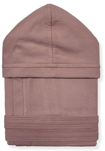 Nada Home Accappatoio Unisex Uomo Donna in Microspugna di Cotone con Cappuccio, Tasche e Cintura – Leggero e Assorbente, Ideale per Viaggi e SPA