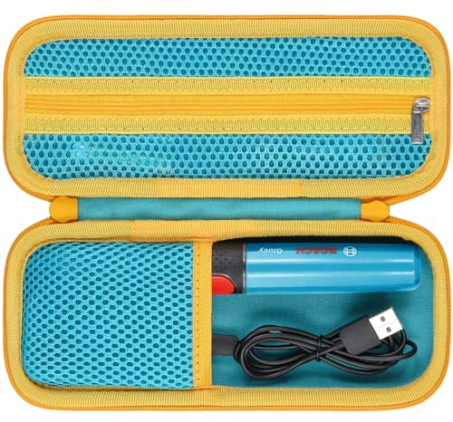 co2CREA Hart Tragbare Schutzhülle Etui Tasche für Bosch Akku Heißklebestift Gluey, Tragetasche kompatibel USB Ladegerät und Kabel, Mini Glue Sticks,Nur Tasche