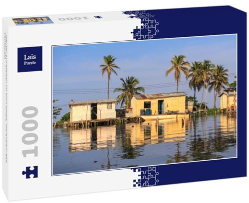 Lais Puzzle Casas sobre pilotes en el Pueblo de Ologa, Lago de Maracaibo, Venezuela 1000 Piezas