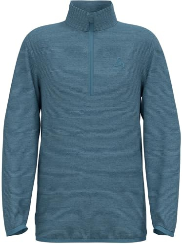 Odlo Fleecepullover Kinder Roy Kids Stripe I Midlayer mit Halbreißverschluss Jungen Mädchen