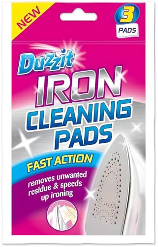 AMK® Duzzit Iron Cleaning Pads 3 Pack Fast Action Removes Unwanted Baked On Residue Allowing for Faster Ironing