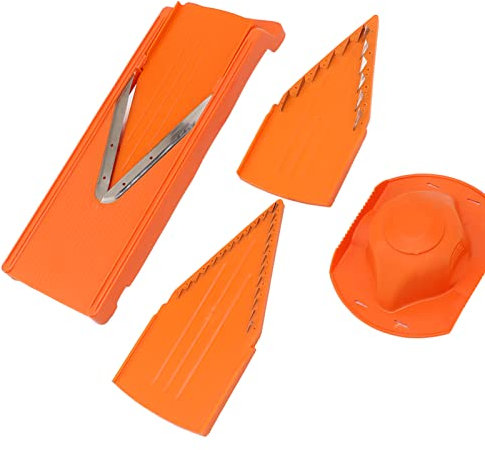 Mandoline Slicer, Food Slicer V Blade Mandoline Food Cutter with Hand Guard Manual Vegetable Cutter Mandolin Cutter for Vegetables Onion Garlic Potato