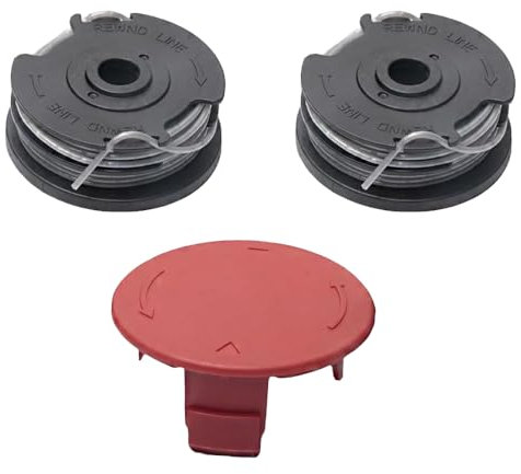 Bobines de fil pour coupe-bordure Bosch ART 36-36 LI, ART24/24+, ART 27/27+, ART 30/30+, bobine de rechange F016800351 (2 bobines de fil 、 1 couvercle de bobine)