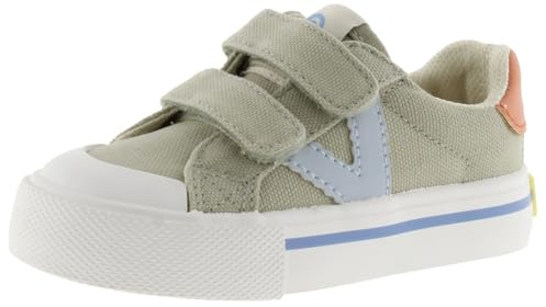 victoria Unisex Sneaker Tribu Canvas & Doppel-Klettverschluss 1065189 für Kinder KAKI 25