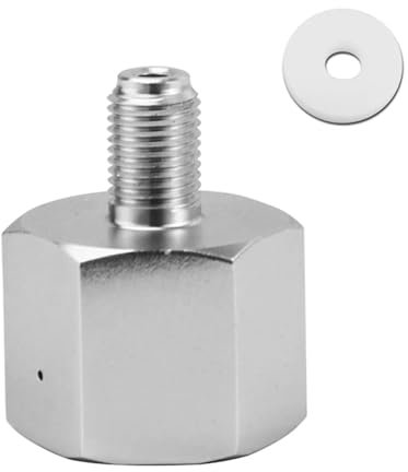 NADCFN Druckminderer 3/8-24UNF Konvertieren Adapter Fit TR21-4 CO2 Zylinder Konverter Soda Flasche Adapter Für Homebrew Bier Fass CO2 Regler Heimbrau-Sets