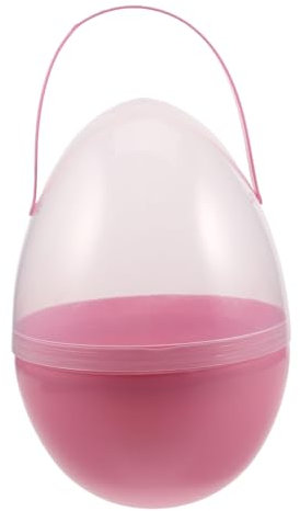 NAMOARLY Klarer Jumbo-ei-behälter Mit Handgriffen Große Befüllbare Dekorative Ostereier Für Osterfeiern Gruppenspiele Und -projekte Für Ostereiersuchen Und Feste