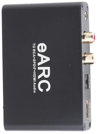 ARC Audio Extractor, 192KHz HDMI ARC Adapter with 3.5mm L/R & Stereo, HDMI ARC to Optical/SPDIF Digital to Analog Audio Converter for HDTV, Soundbar, Speaker, Amplifier