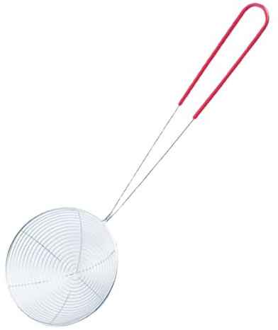 Stainless Steel Wire Skimmer Spoon Strainer Spider Kitchen Mesh Tool with Long Handle Non-Stick Cooking Strainer(S)