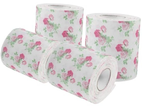 NIYANGLE 4rouleaux Papier Toilette Colorés Décoratifs pour Salle De Bain Maison