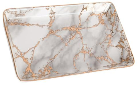 Ipetboom Plateau de Rangement Céramique Motif Coupelle Décorative pour Présentoir Élégant