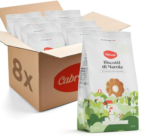 Cabrioni Biscotti di Marola - Biscotti Secchi con Uova Fresche Emiliane, Ideali per Colazione Dolce e Merenda, Con Ingredienti Naturali e Ricetta Italiana Tradizionale (8)