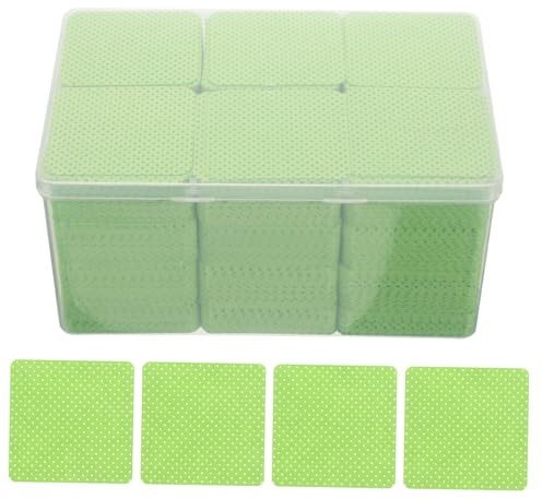 SOLUSTRE 1080pcs Lint Wiping Cotton Pads Absorbent Nail Polish Remover Wipes for Eyelash Glue Cleaning Makeup Brushes and Nail Tools for Women