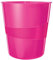 Leitz Wow Papelera, Poliestireno, Rosa Metalizado, 15 L