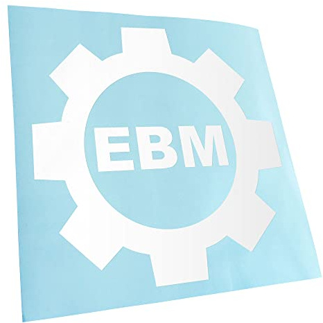 Kiwistar Autoaufkleber - Ebm Zahnrad Aufkleber für Auto, Laptop, Fahrrad, LKW, Motorrad Mehrfarbig JDM Decal Racing