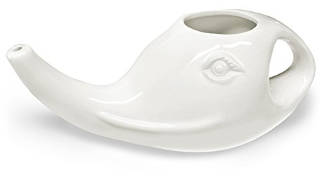 Health & You Jala Neti - Jarrita para lavado de nariz, ducha nasal (cerámica) - 1 Stück (1er Pack) - Blanco - 200 ml - Porcelana