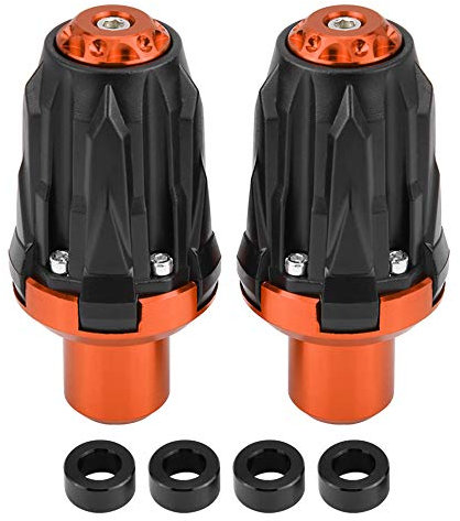 KIMISS 1 * par de Protectores deslizantes de marco universales Anticaídas de la Motocicleta(naranja)