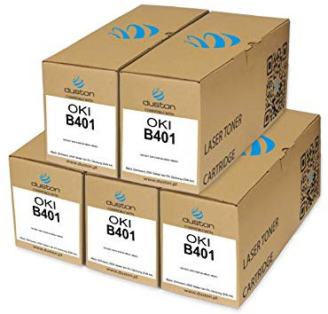 duston 5X B401, 44992402 Schwarz Toner kompatibel zu Oki B401 MB441 MB451