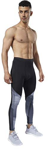 Reebok Herren One Series Compresion Tight Eng, schwarz, Small