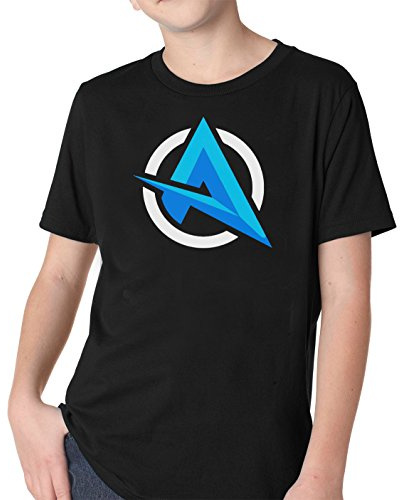 YOUTUBE MERCH YouTube Inspired Merch Youtuber Ali-A - Kids & Adults Unisex T-Shirt, 7-8 KIDS, Black