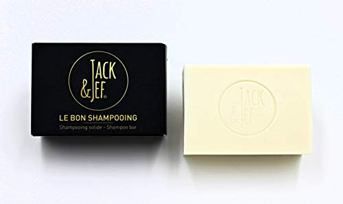 Jack&Jef Le Bon Solide Shampoo Bar mit Sheabutter, weiß, 7,5 x 5 x 3 cm