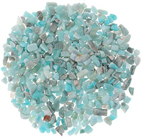 POPETPOP Aquarium Gravel Decorative Pebbles Underwater Landscaping Crushed Stone for Vase Fillers,Plants Bonsai 100g (Stone)