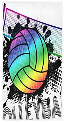BKEOY Badetuch Volleyball Ball Handtuch Strandtücher