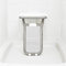 Helping Hand Company Kingfisher Wall Mounted Folding Shower Seat for Elderly. Folding with Drop Down Legs for Elderly or Disabled. White Plastic Coated Steel. 100kg (15st 7lbs) Weight Limit